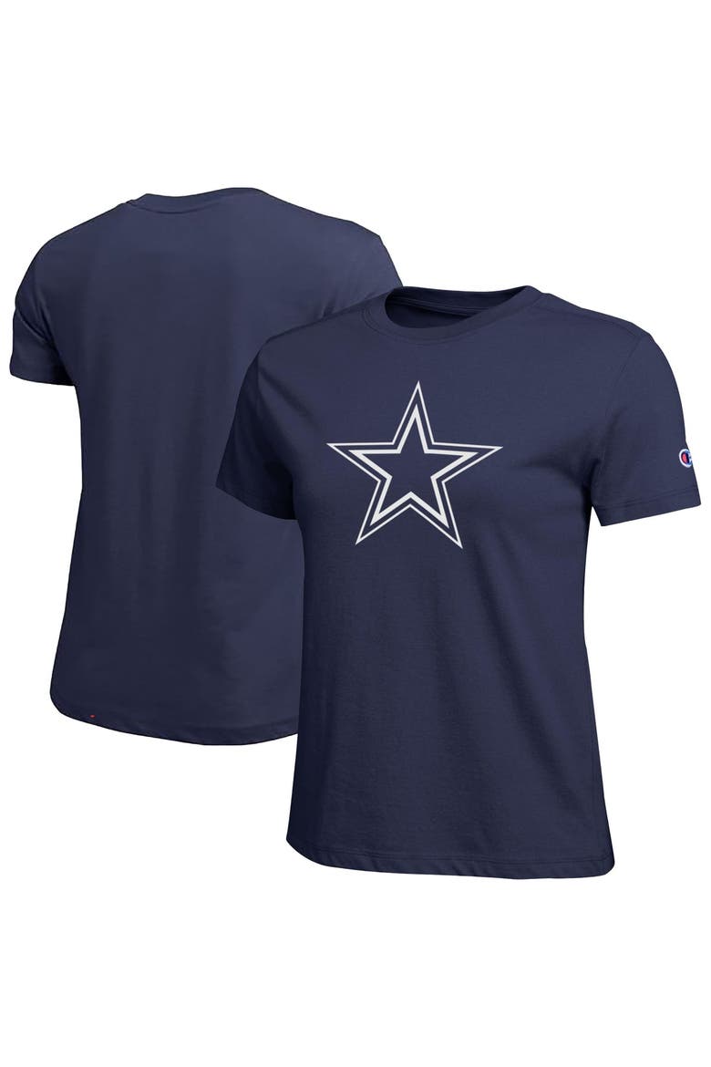 Women's Champion  Navy Dallas Cowboys Logo T-Shirt, Main, color, Navy