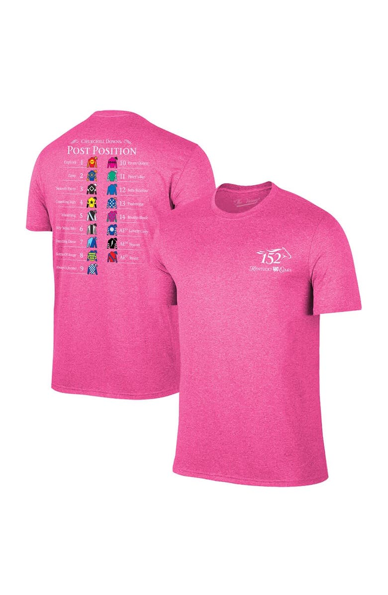 Retro Brand Men's Original Retro Brand Pink 152nd Kentucky Oaks Post-Position T-Shirt, Main, color, Pink