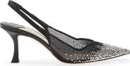 Jimmy Choo Staz Crystal Mesh Slingback Pump