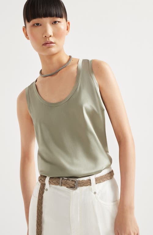 Brunello Cucinelli Top In Green
