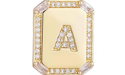 Adornia Initial Tag Pendant Necklace