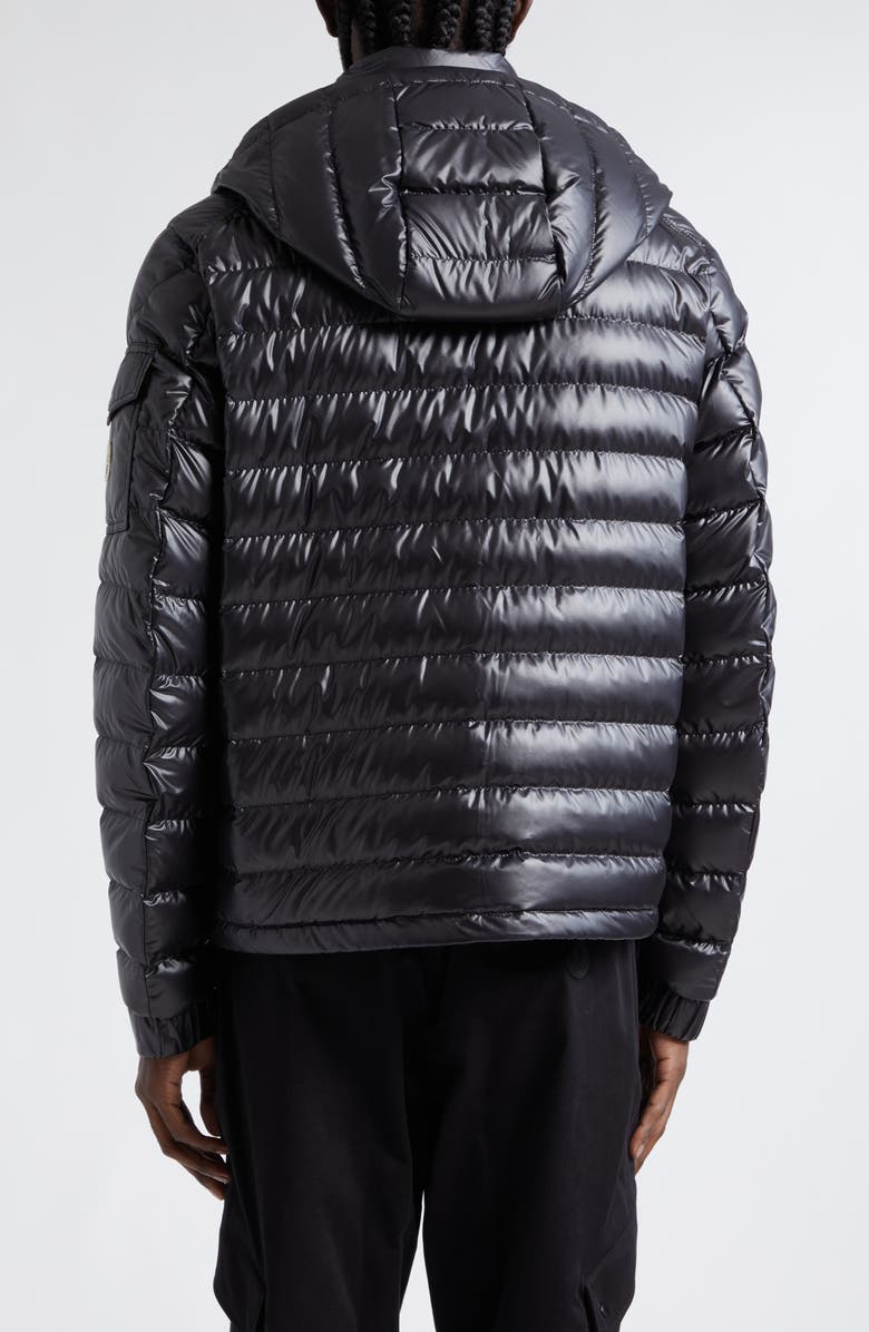 Moncler Lauros Recycled Polyester Down Jacket, Alternate, color, Black