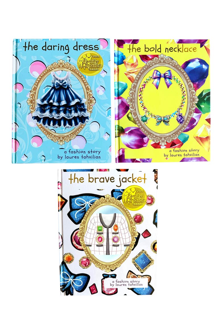 'The Daring Dress', 'The Brave Jacket' & 'The Bold Necklace' Book Set, Main, color, NO COLOR