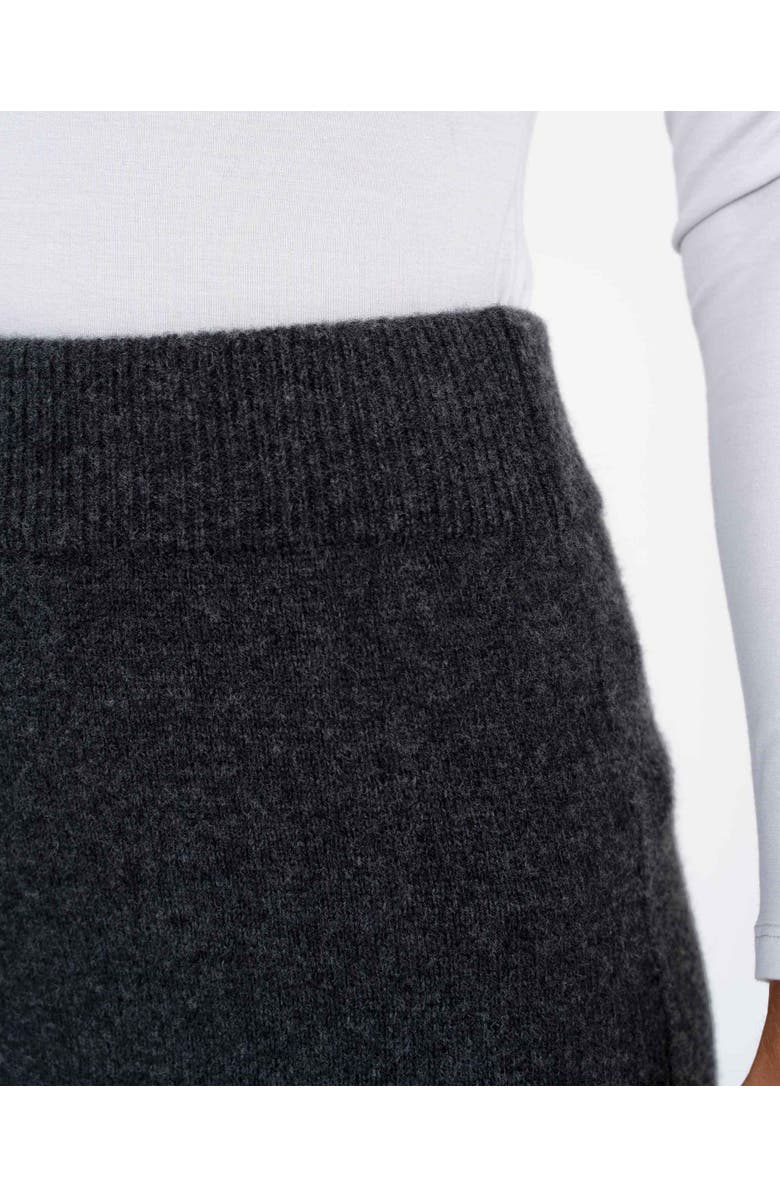 Kettlewell Josie Merino Knitted Midi Skirt, Alternate, color, Charcoal Marl