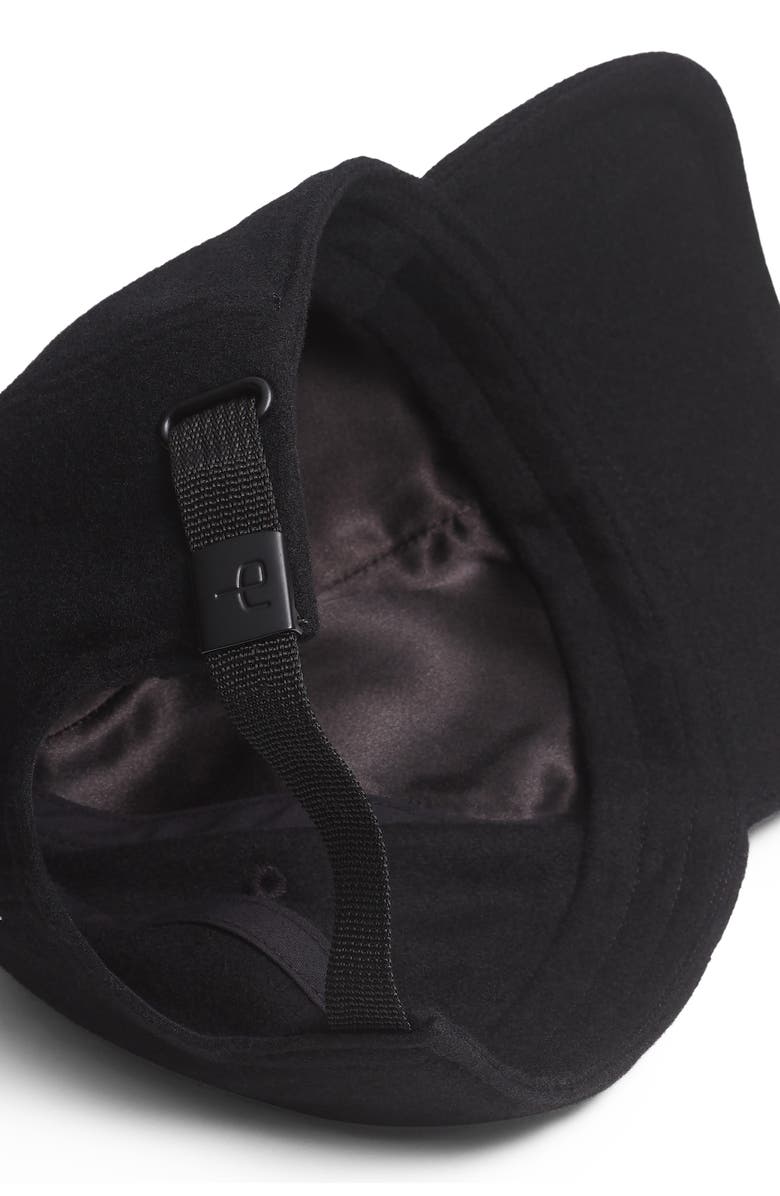 rag & bone Miles Wool Blend Baseball Cap, Alternate, color, Black Wool