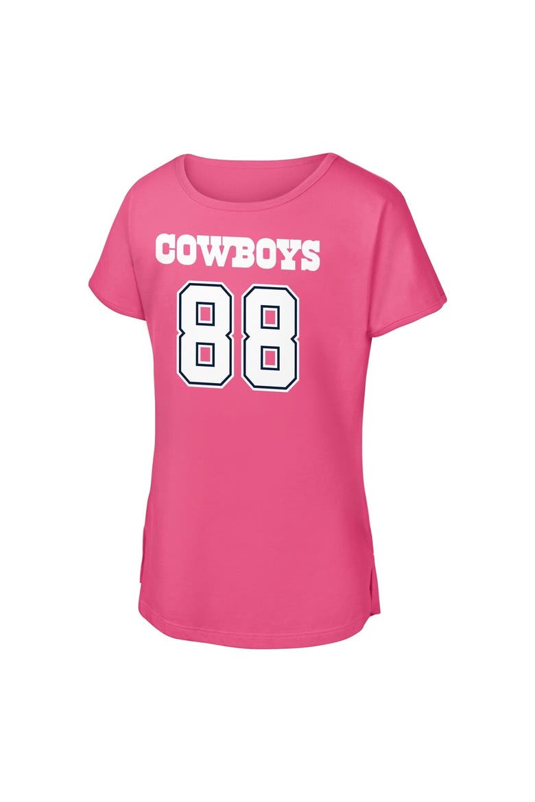 Girls Youth CeeDee Lamb Pink Dallas Cowboys Player Name & Number T-Shirt, Alternate, color, Pink