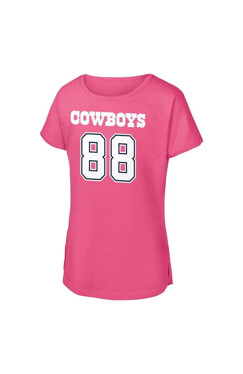 Outerstuff Girls Youth CeeDee Lamb Pink Dallas Cowboys Player Name & Number T-Shirt, Alternate, color, Pink