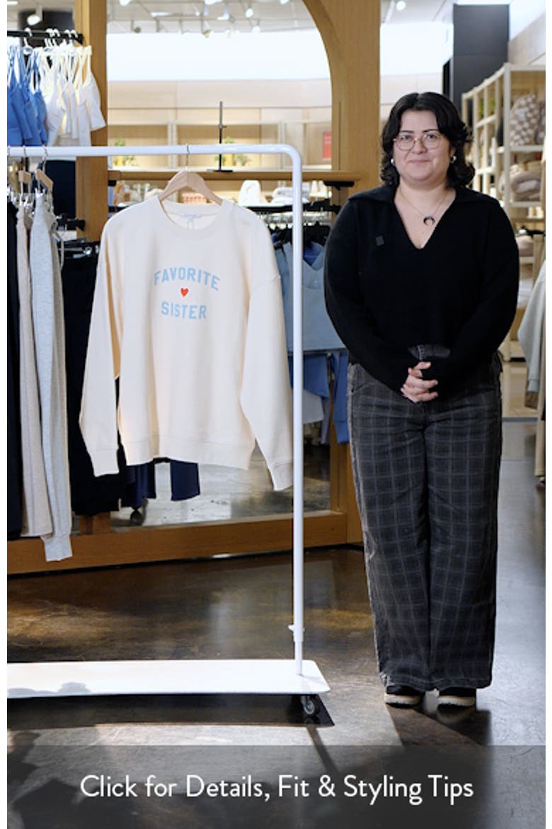 Favorite Sister Graphic Sweatshirt video