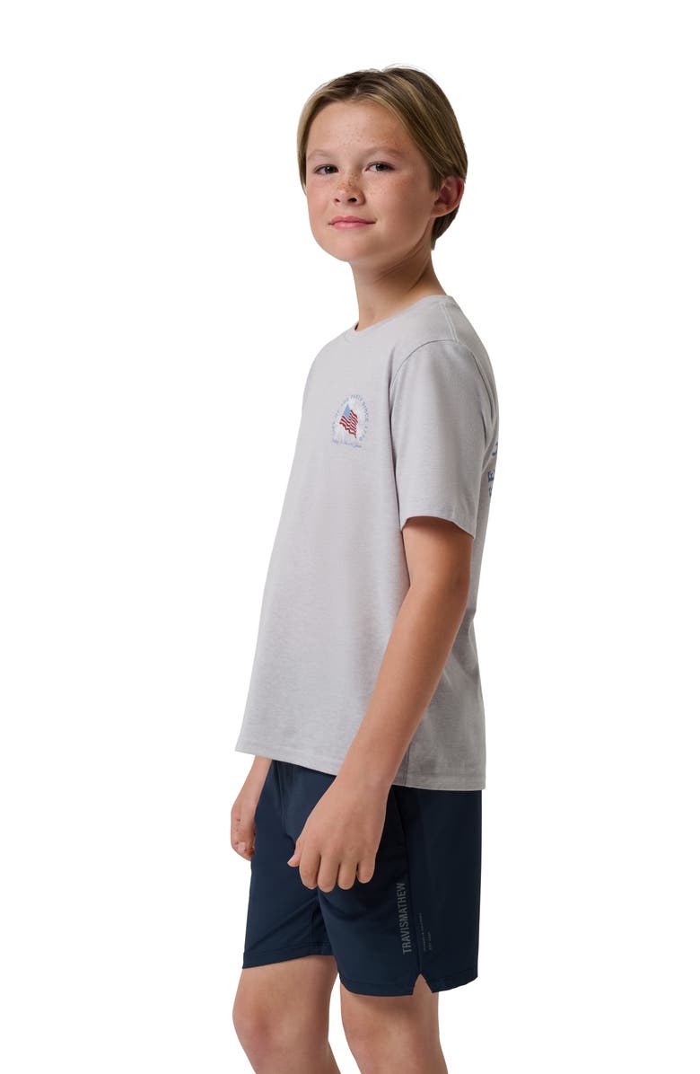 TravisMathew Kids' Big Two Five Graphic T-Shirt, Alternate, color, Heather Light Grey