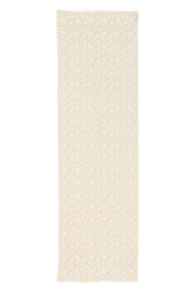 Star Logo Woven Scarf, Main, color, NUDE