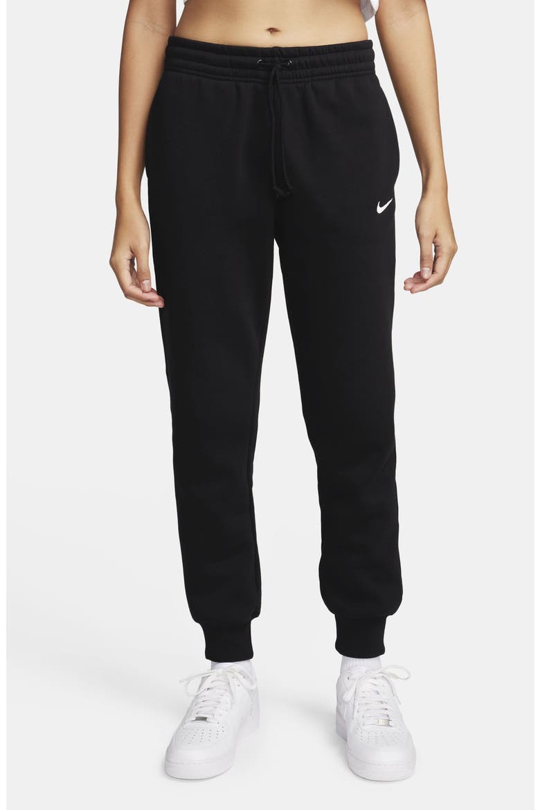 Sportswear Phoenix Fleece Mid Rise Joggers, Main, color, 010 BLACK/SAIL
