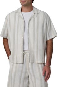 Joe's Dobby Stripe Camp Shirt
