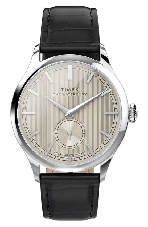 Waterbury Classic Leather Strap Watch