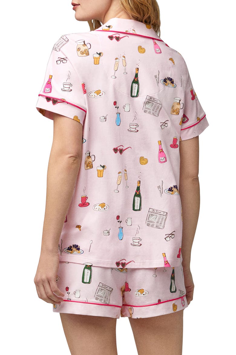 Print Short Pajamas, Alternate, color, LETS DO BRUNCH