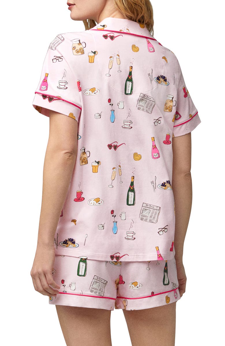 BedHead Pajamas Print Short Pajamas, Alternate, color, Lets Do Brunch