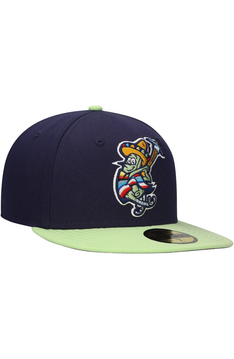 New Era Men's New Era Navy Rocas Azules de Wilmington Copa de la Diversión 59FIFTY Fitted Hat, Alternate, color, Navy