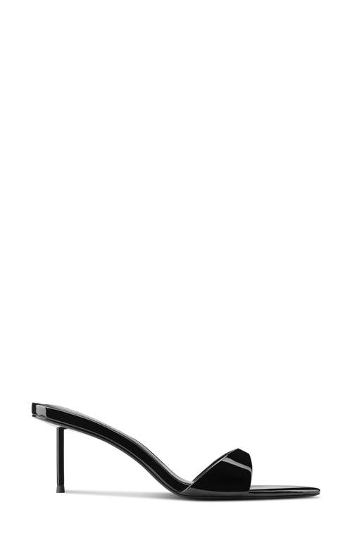 Femme La Marseille Pointed Toe Slide Sandal In Black