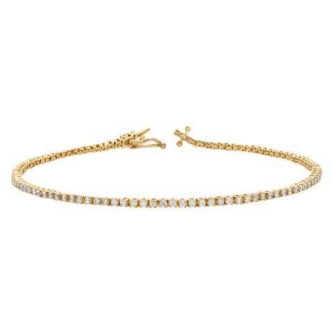 Enora 1 Ct 10K Gold Lab Grown Diamond Tennis Bracelet