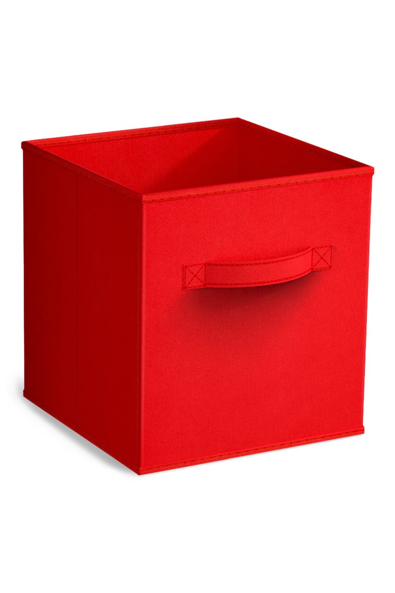 Collapsible Storage Cube, Main, color, RED