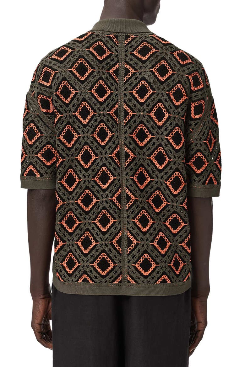 Morena Knit Short Sleeve Cardigan, Alternate, color, SALMON ORANGE