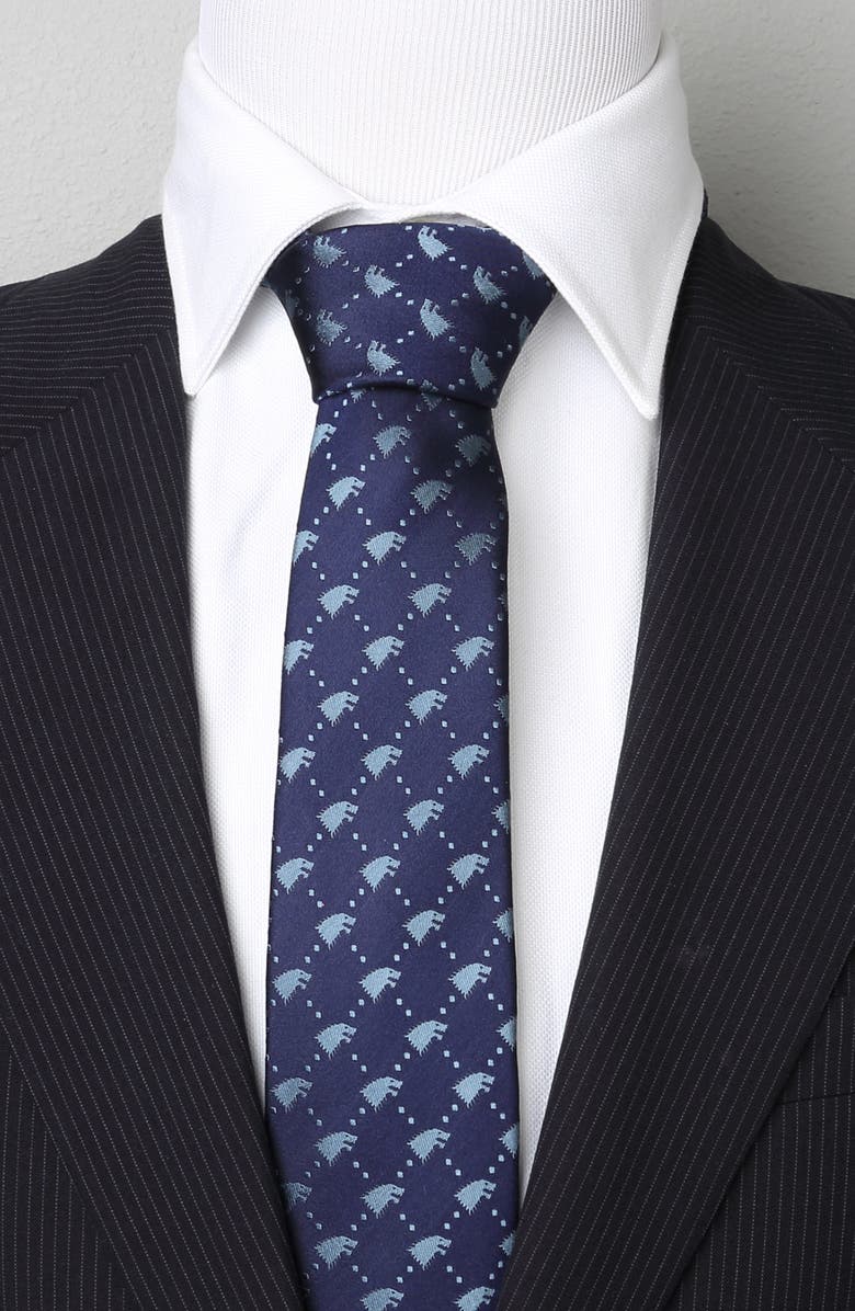 Cufflinks, Inc. Stark Direwolf Silk Tie, Alternate, color,