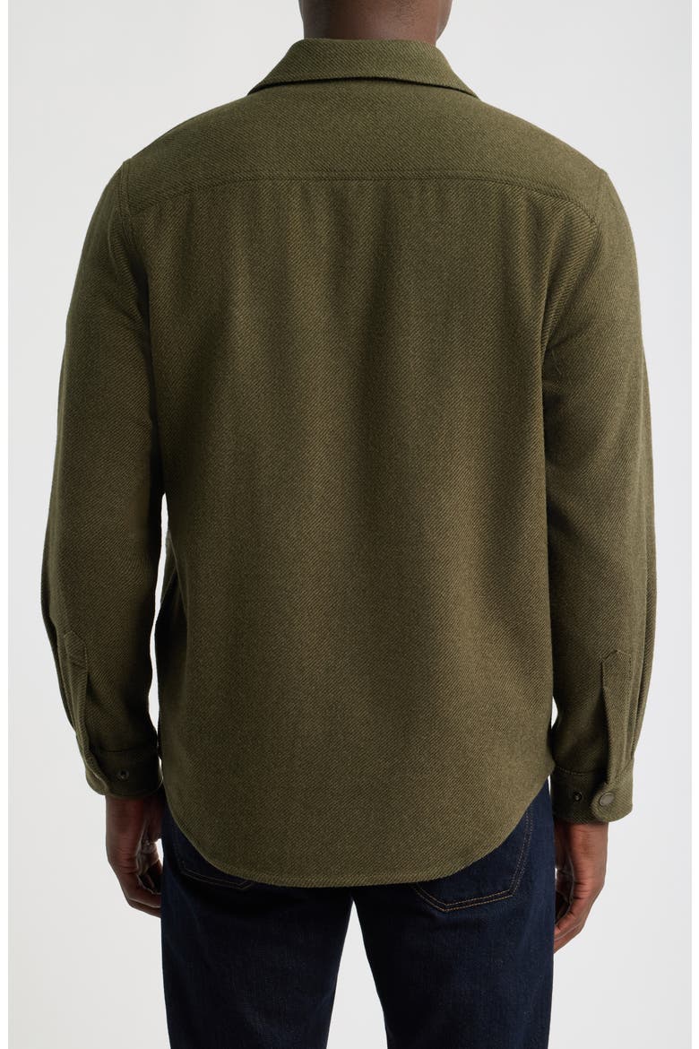 Forest Twill Shirt Jacket, Alternate, color, GREEN