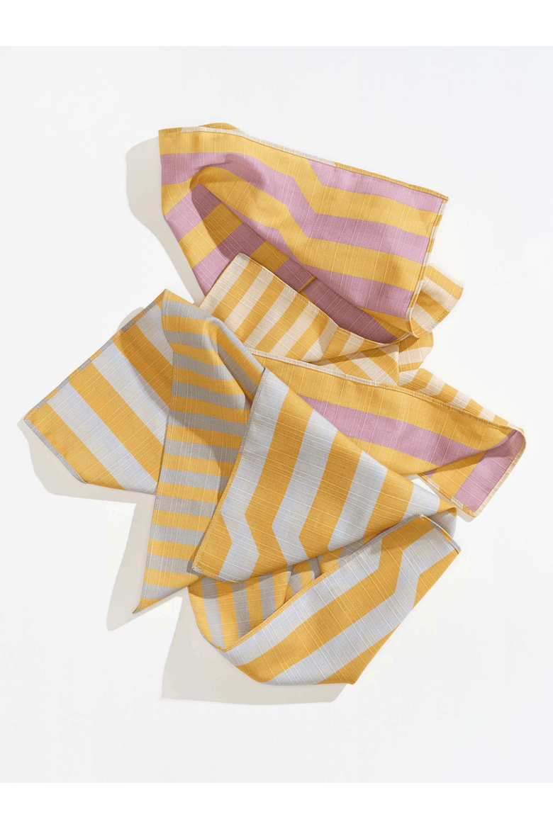 Stripe Dinner Napkins - Quiet Season Set of 4, Alternate, color, MARIPOSA