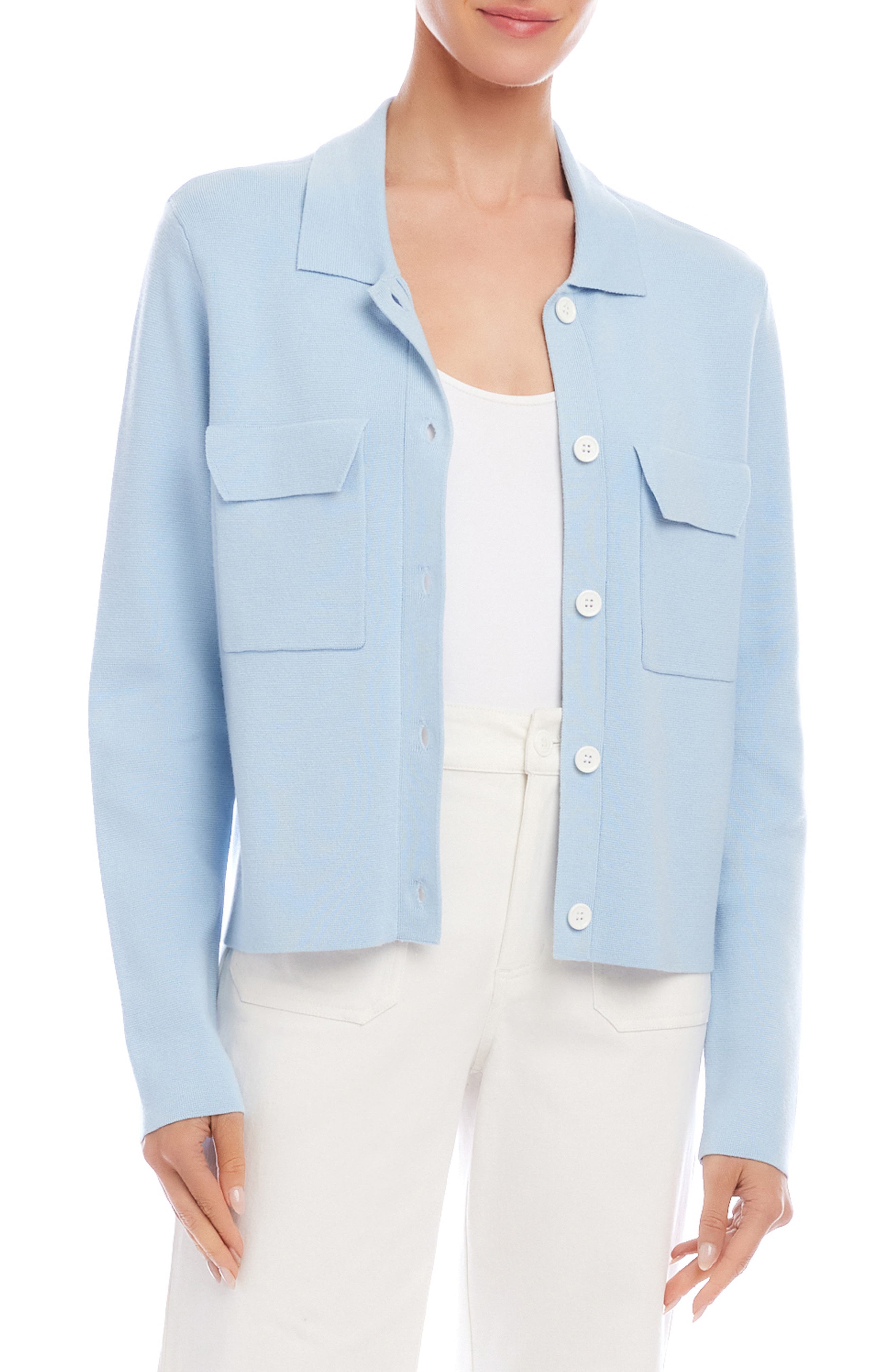 Collared Sweater Jacket - image 2