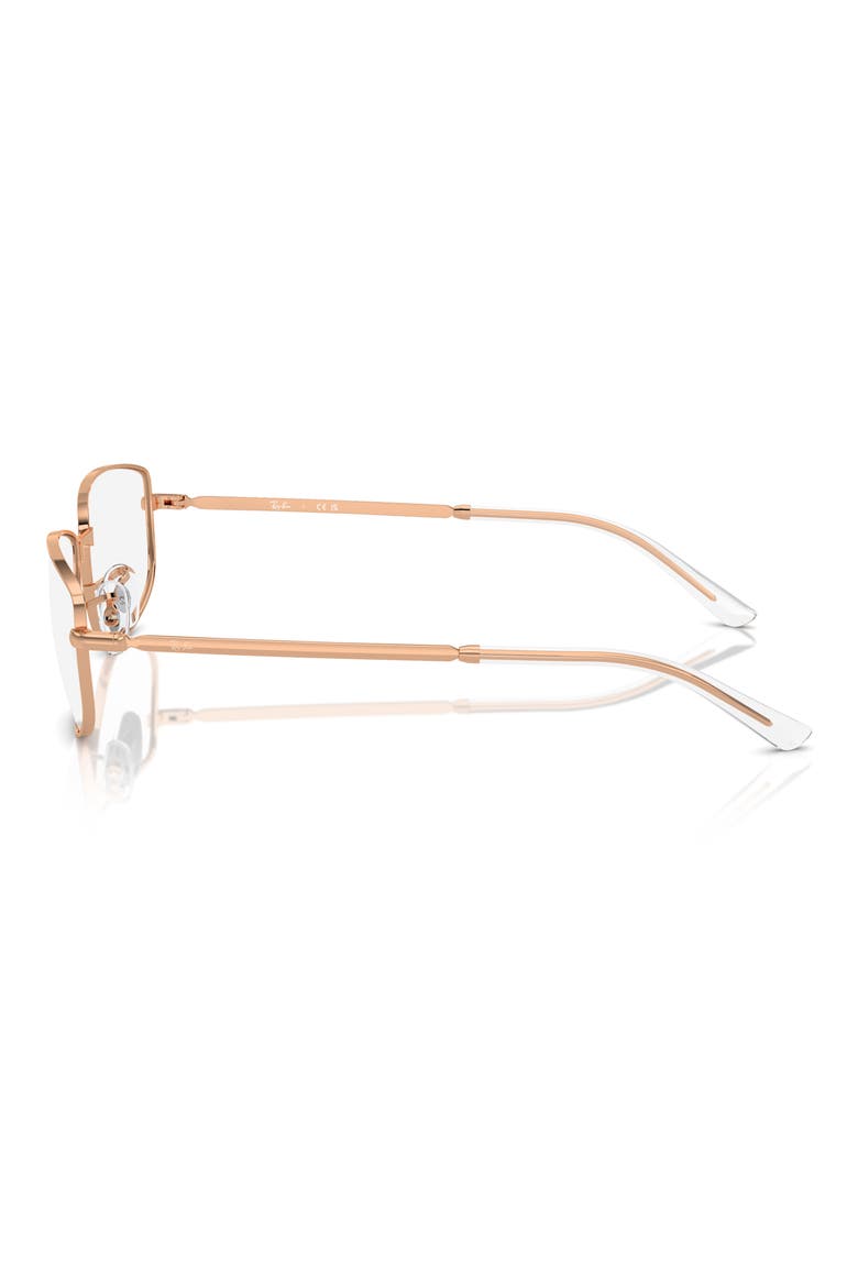 RX3732V 54mm Irregular Optical Glasses, Alternate, color, ROSE GOLD