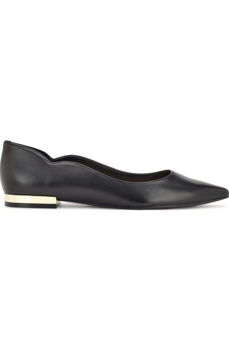 Nine West Lovlady Pointed Toe Flat, Alternate, color, Black