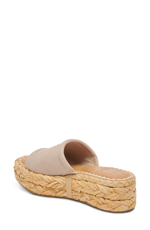 Dolce Vita Chavi Platform Slide Sandal In Sand Leather