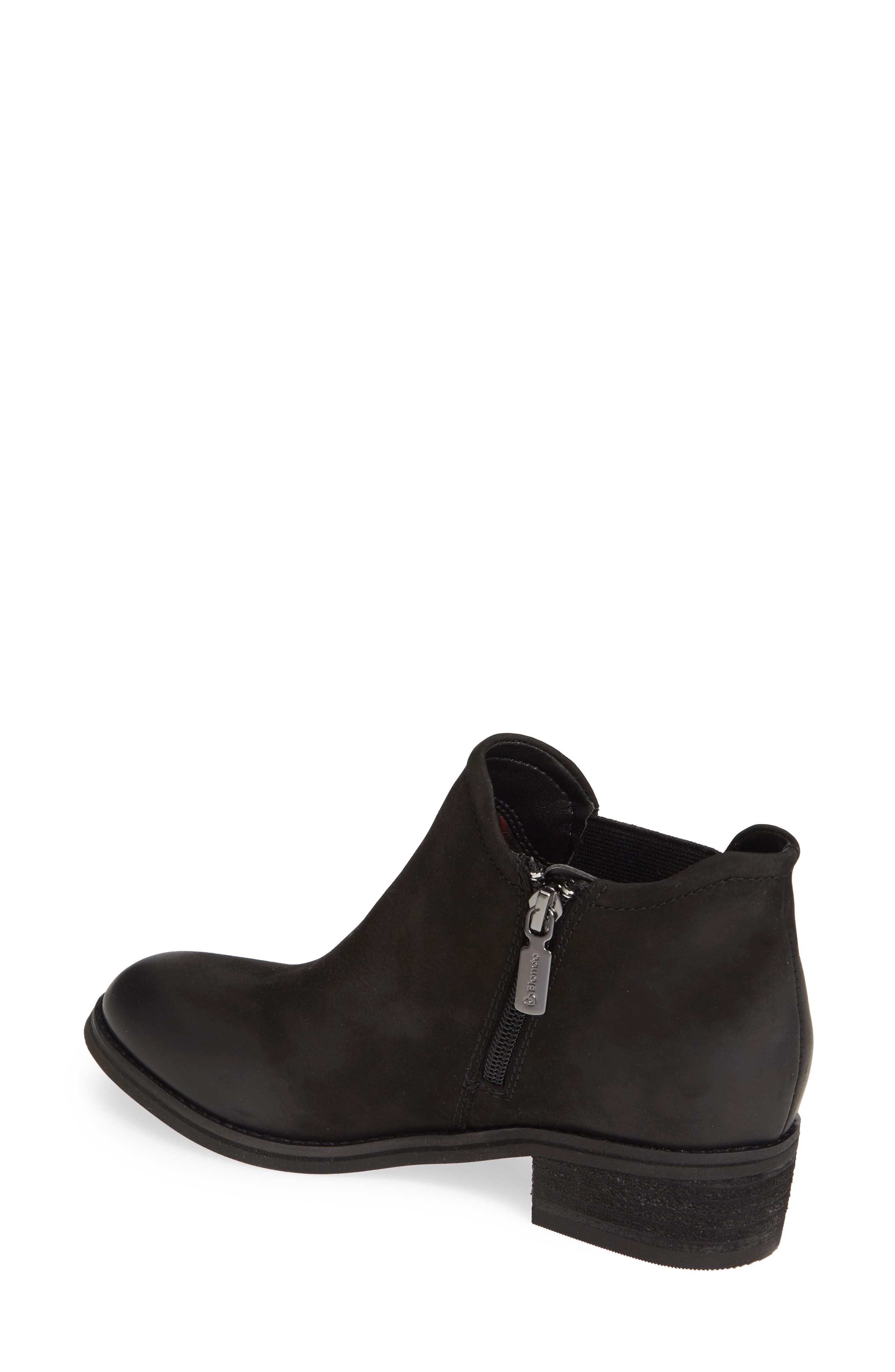 Lidia Waterproof Bootie, Alternate, color, BLACK NUBUCK