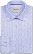 Bugatchi James OoohCotton® Greek Key Wave Print Button-Up Shirt