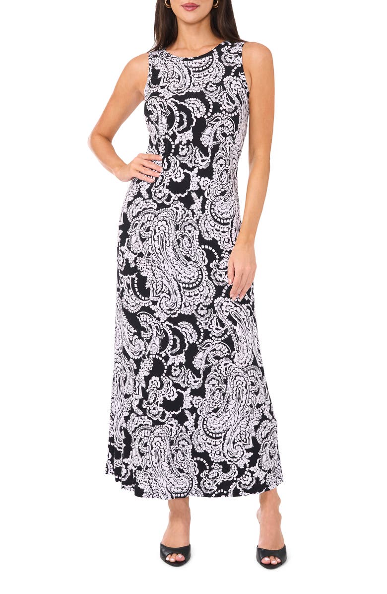 Vince Camuto Print Sleeveless Maxi Dress, Main, color, 