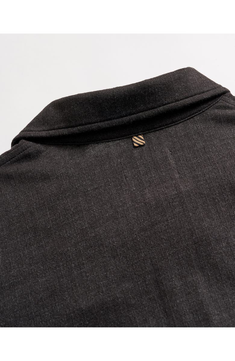 Billy Reid Long Sleeve Textured Stripe Polo, Alternate, color, 