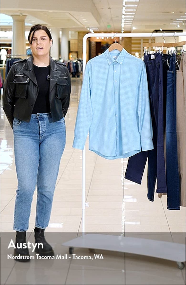 Oris Check Performance Poplin Button-Down Shirt, sales video thumbnail