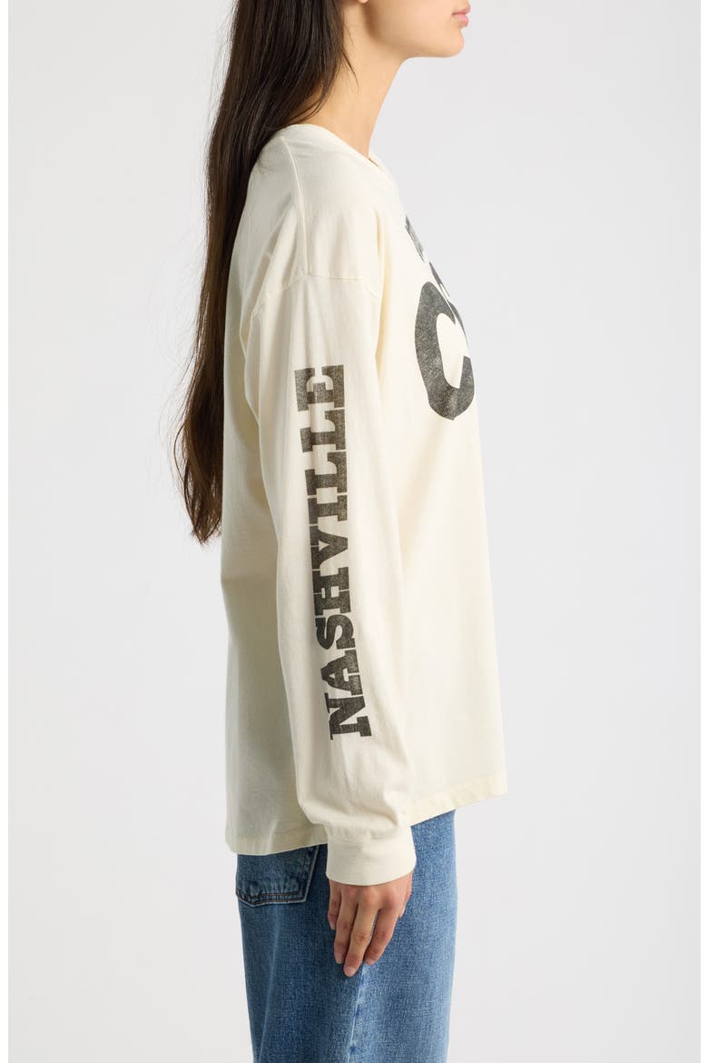 Johnny Cash 1932 Boots Long Sleeve Graphic Tee, Alternate, color, STONE VINTAGE