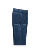 Paul Fredrick Denim Pleated Pants