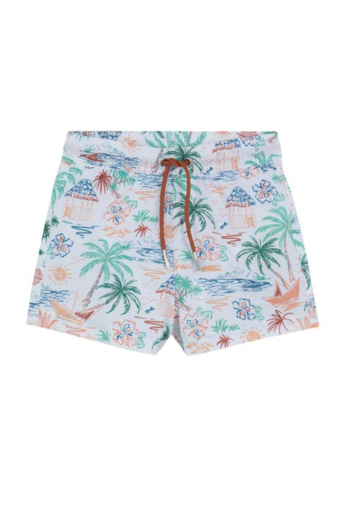 Boys 2 Match Drawstring Swim Shorts