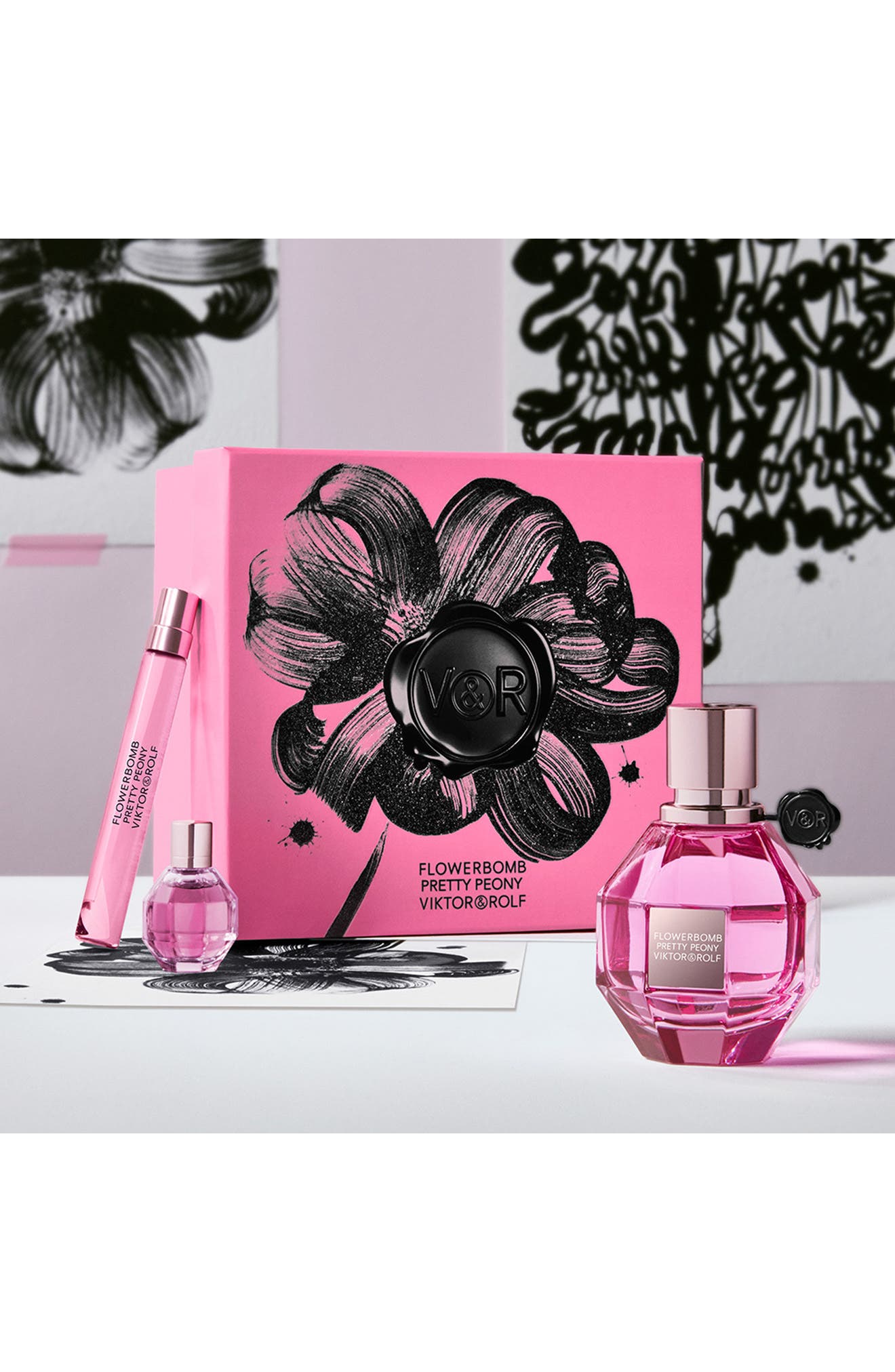 【限定】Flowerbomb Pretty Peony 50ml 豪華BOX Flowerbomb Pretty Peony 3-Piece Gift Set $214 Value (Women