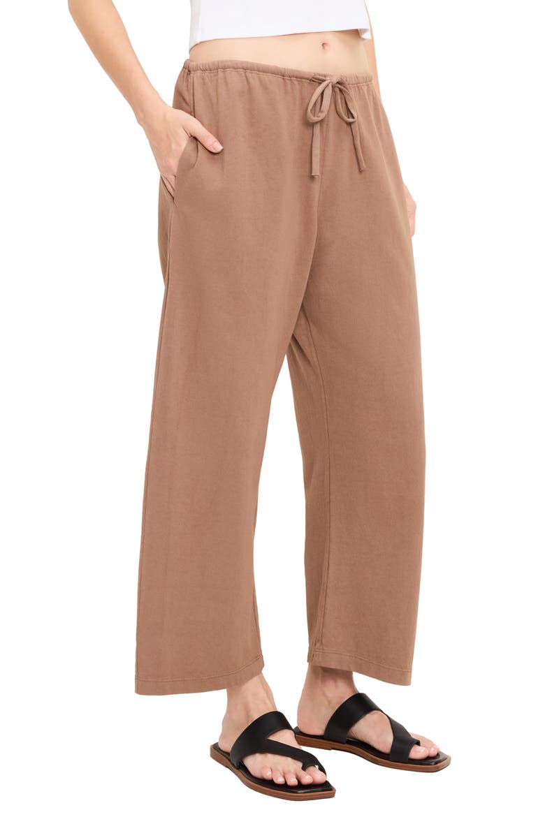 Liana Tie Waist Barrel Leg Pants, Alternate, color, QUICKSAND