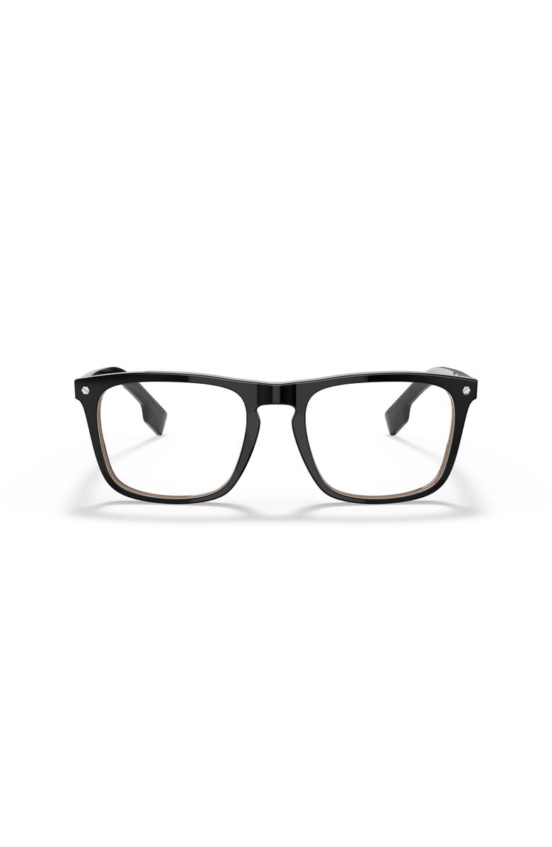 Burberry 56mm Square optical glasses, Alternate, color, Black