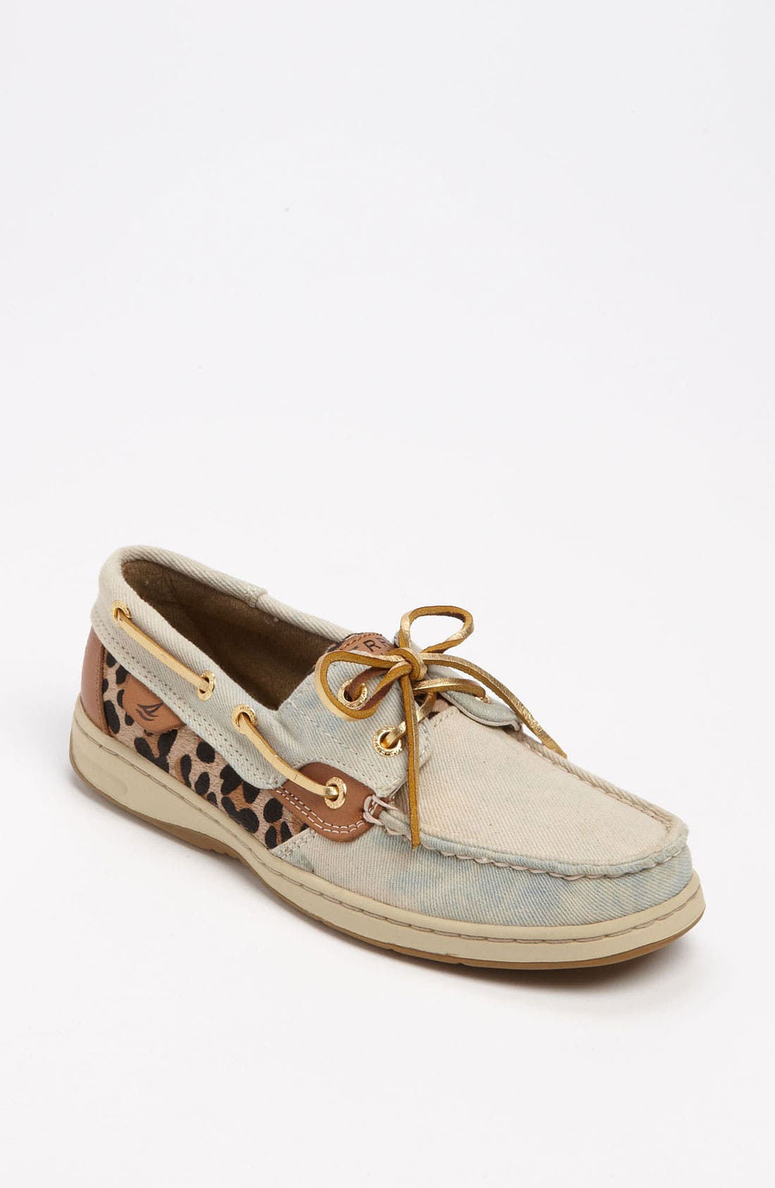 Sperry Top-Sider® 'Bluefish' Boat Shoe, Main, color, DENIM LEOPARD