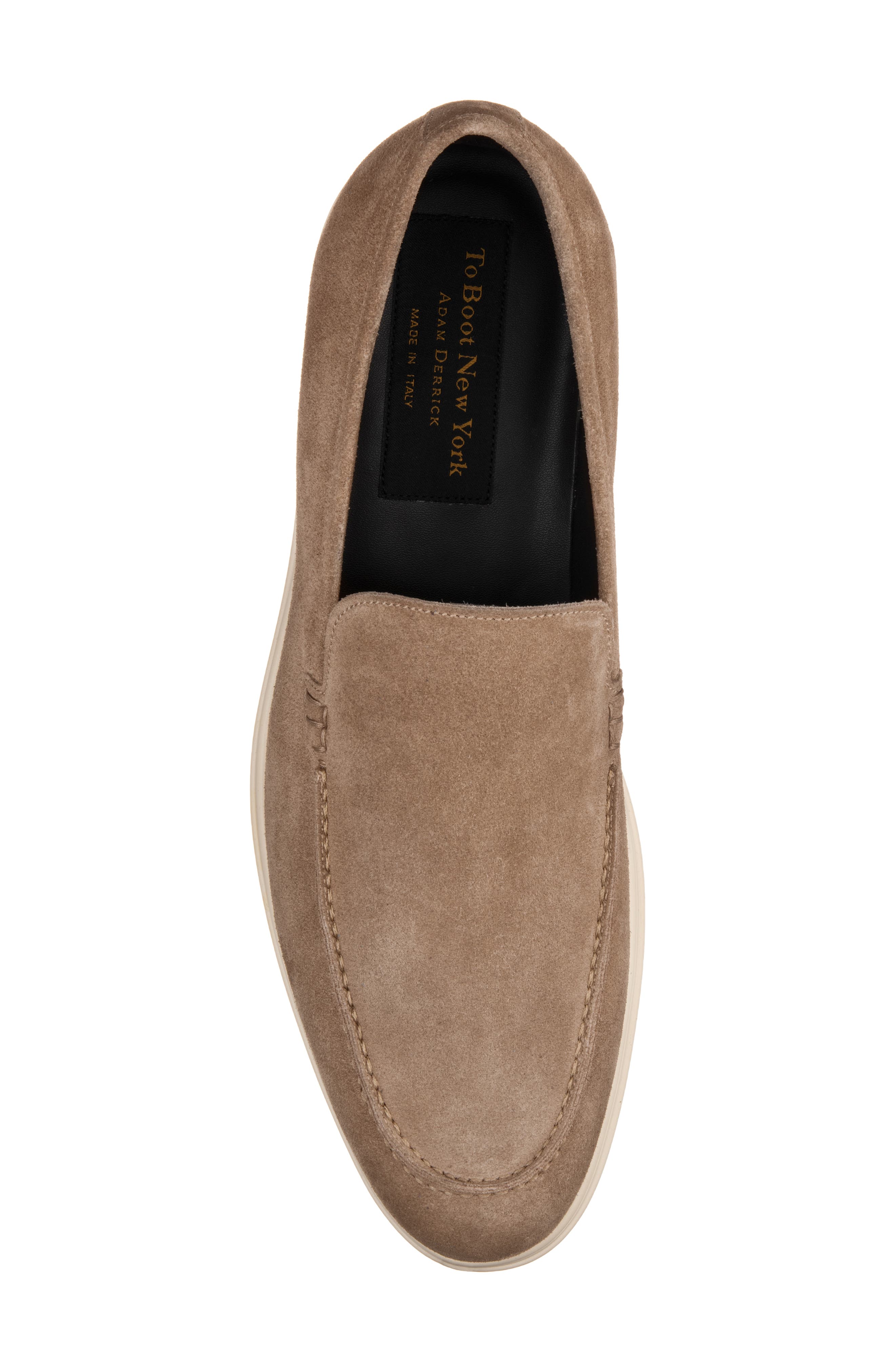 TO BOOT NEW YORK Cassidy Moc Toe Loafer, Alternate, color, Taupe Suede