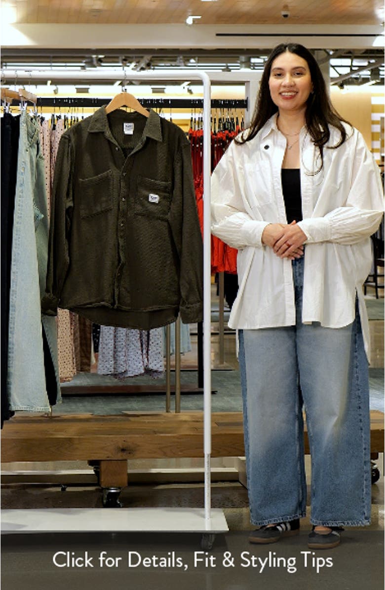 Cotton Button-Up Overshirt, sales video thumbnail