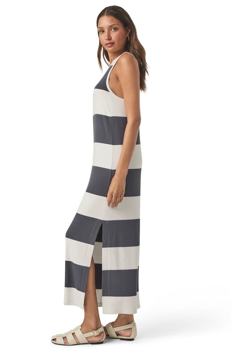 Jenna Stripe Tank Dress, Alternate, color, WHITE/ INK