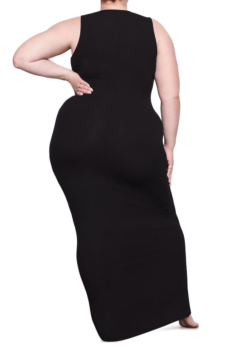 Soft Lounge Sleeveless Dress, Alternate, color, ONYX