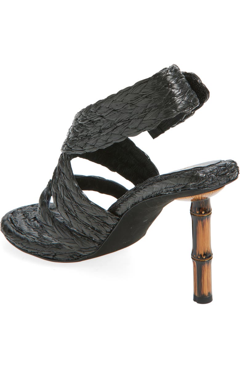 Jeffrey Campbell Boreal Raffia Sandal, Alternate, color, Black Raffia