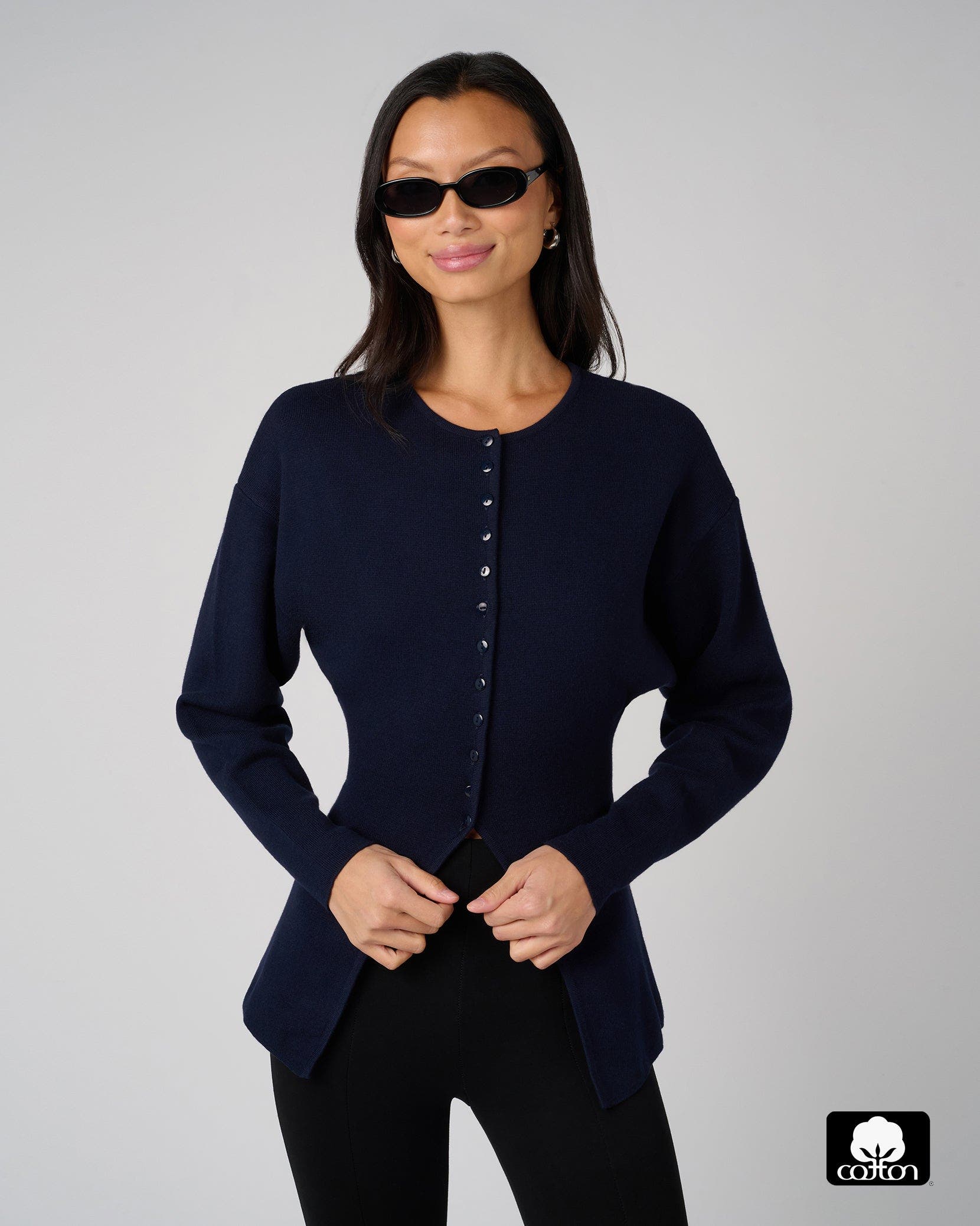 Drop Shoulder Cardigan