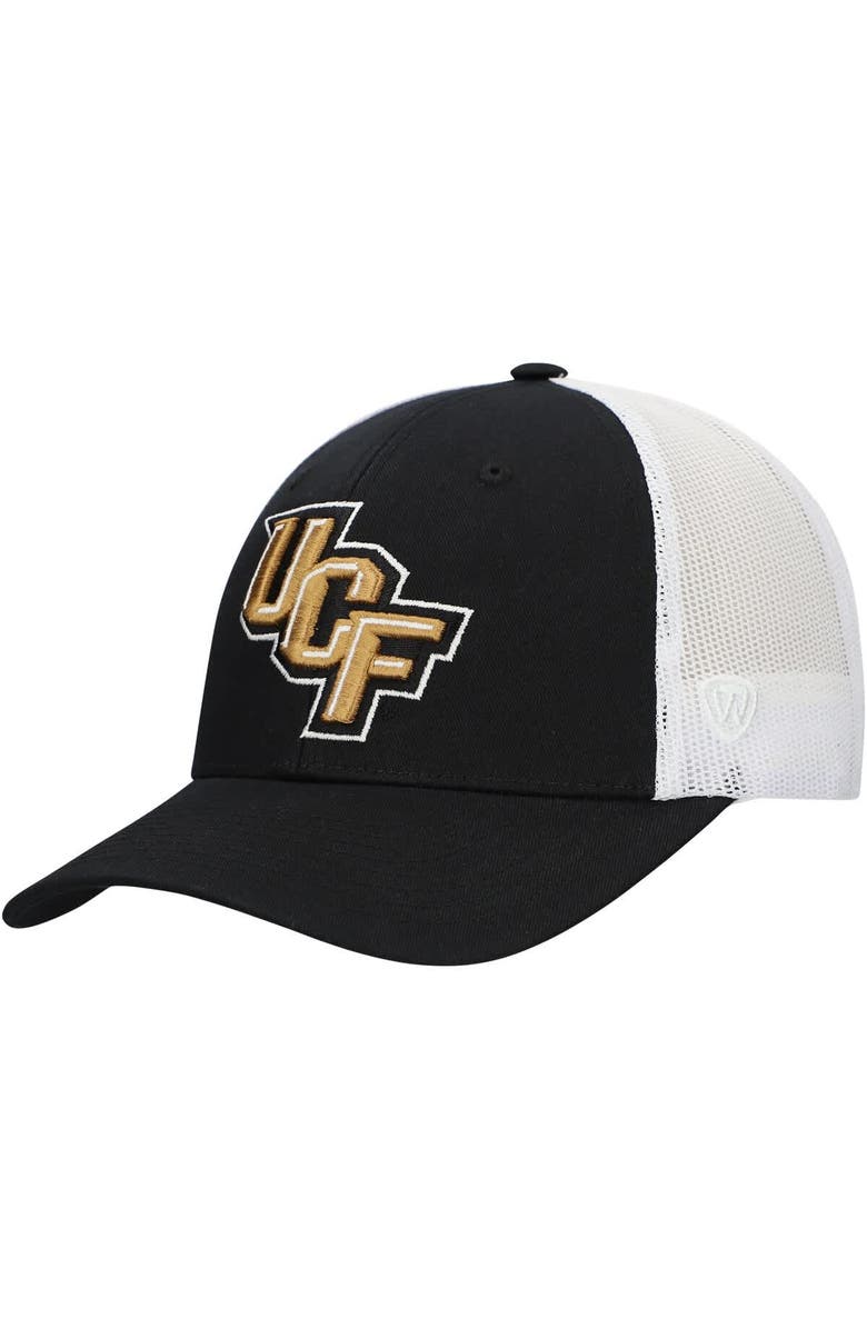 TOP OF THE WORLD Men's Top of the World Black UCF Knights Victory Baseline Adjustable Trucker Hat, Main, color, Black